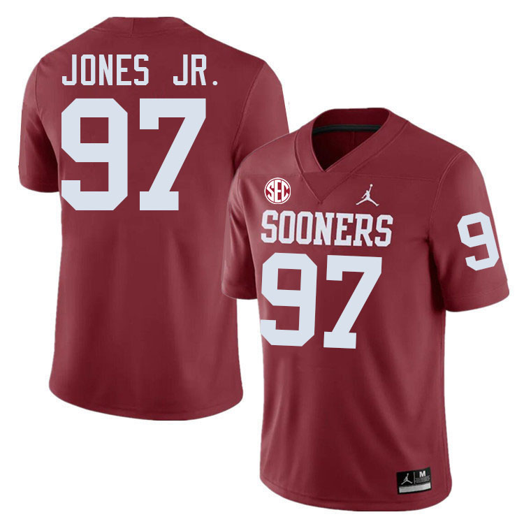 Oklahoma Sooners #97 Marvin Jones Jr. College Football Jerseys,Uniforms-Crimson